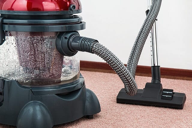 red vacuum cleaner