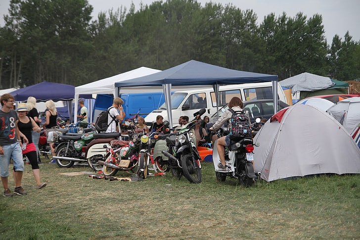 Secure A Tent On A Motorcycle